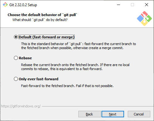 Screenshot of 8th Git install window.