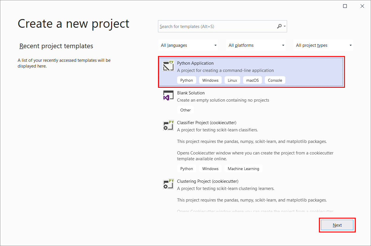 Screenshot of 4th Visual Studio install window.